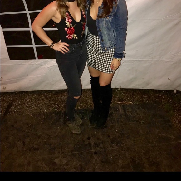 Free People Dresses & Skirts - Free people Gingham print body con skirt